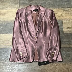 Donna Karan Metallic Mauve Blazer